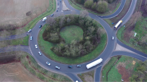 Giratoire D231 / Avenue du Prieuré à Serris (77)